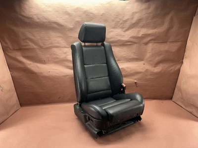 BMW E34 540I 525I 530I 535I Front Complete Seat Black Leather OEM #94181 - Image 1 of 4