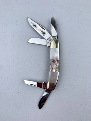 American Blade Abilone And Mother Of Pearl Five Blade Stockman Knife - Image 1 of 4