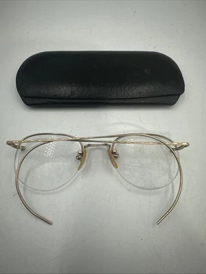 Gafas doradas de colección verdaderas marcadas Shuron 1/10 12K GF con borde de alambre Foto 1 de 4