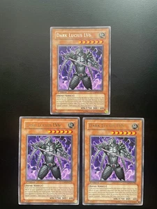 Yugioh Dunkler Lucius LV6 CDIP-DE010 Rare 1. Auflage LP/MP X3 - Bild 1 von 2