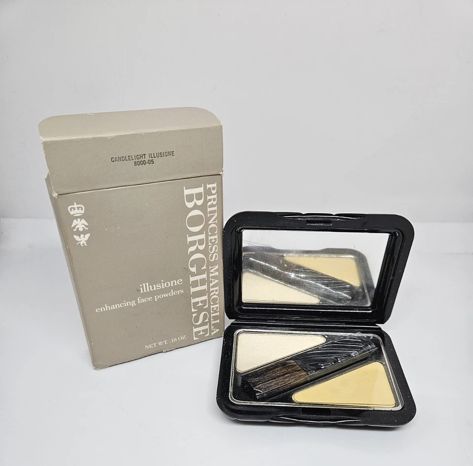 Prince Marcella BORGHESE Illusione Enhancing Face Powders CANDLELIGHT .18 oz - Image 1 of 4