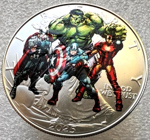 Hulk -Avengers American Silver Eagle 1oz .999 Limited Edition Silver Dollar Coin - Picture 1 of 5