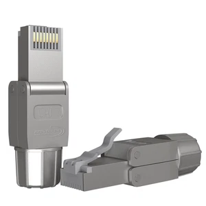 RJ45 Spina CAT7 Connettore Rete Nessun Attrezzo Necessario Cavo Lan Ethernet - Foto 1 di 15