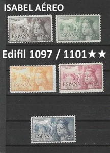 Sellos España 1951. Edifil 1097 / 1101.★★ SIN FIJASELLOS MNH - Imagen 1 de 2