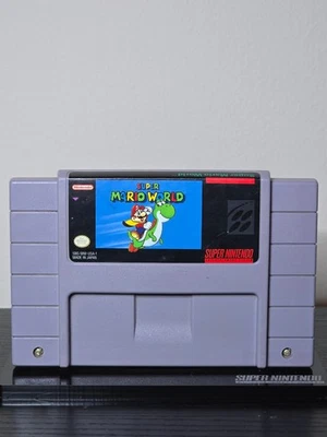 Super Mario World ( SNES, 1991) - Authentic, cleaned, tested, working and saving - Image 1 of 4