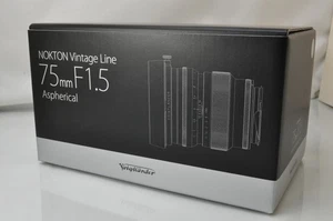 [NEW]Voigtlander NOKTON 75mm F/1.5 Vintage Line Aspherical VM Lens Leica M Black - Foto 1 di 7