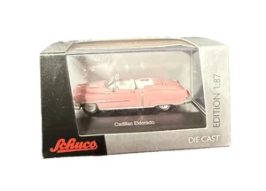 Modellino Collezione 1:87 Cadillac Edizione Eldorado 1953 Rosa HO Die Cast - Foto 1 di 2