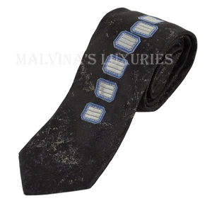 PRADA TIE MODERN PRINT PAINTED WOVEN SILK NEW AUTH - Picture 1 of 8