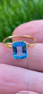 Ring 9 kt Gold TGGC Topas - Bild 1 von 5