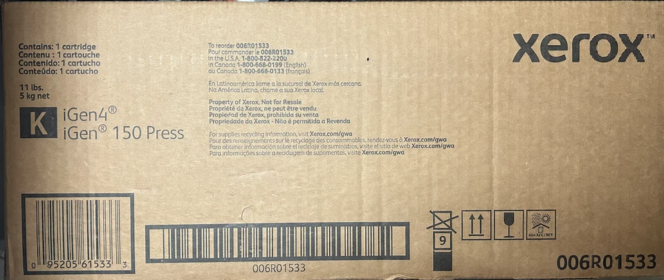 Tóner negro prensa Xerox IGen4 - Imagen 1 de 1