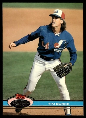 1991 Stadium Club Tim Burke Montreal Expos #514 - Image 1 of 2