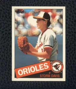 Topps Tiffany #599 1985 Storm Davis Baltimore Orioles - Imagen 1 de 2