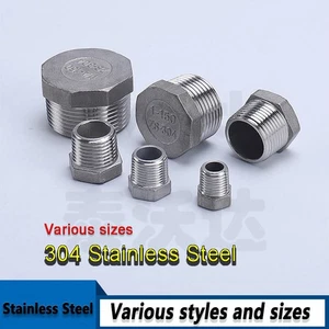 BSP Thread Stainless Steel Male Blanking Plug Tube End Cap Cover Pipe Fittings - Picture 1 of 6