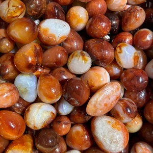 2,2 Pfund natürliche Karneol Kugel Quarz Ei Kristall Mineral Probe Heilung - Bild 1 von 8