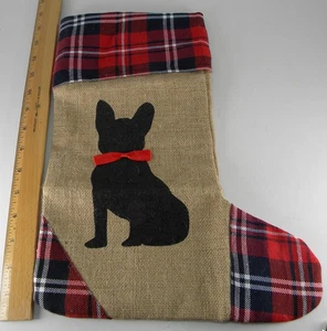 #1836 FRANZÖSISCHE/FRANZÖSISCHE BULLDOGGE WEIHNACHTSSTRUMPF - Bild 1 von 2