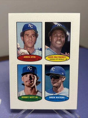 Estampillas de béisbol Topps Heritage 2023 - 1974 Topps Bobby Witt Jr. #74BS-57-60 Foto 1 de 2