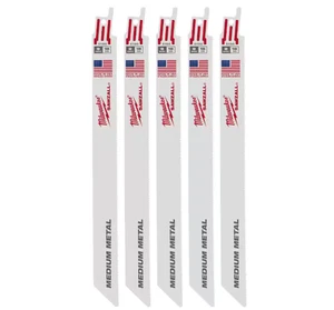 Milwaukee 48-00-5188  9" 18 TPI Metal Cutting SAWZALL Blades 5-Pack - Picture 1 of 4