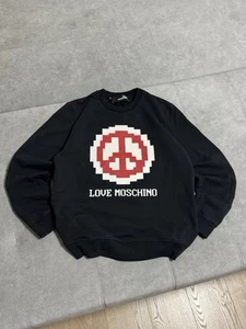 Love Moschino Peace Herren Sweatshirt Vintage Retro Y2K Style Gr. L XL - Bild 1 von 13