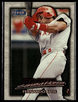 Fernando Tatis 1998 Fleer Tradition Rookie Sensations #18 RS Texas Rangers Foto 1 de 2