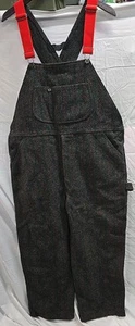 VTG 90s 1994 Woolrich Malone Heavyweight Wool Adjustable Bib Overalls Size XL - Picture 1 of 18