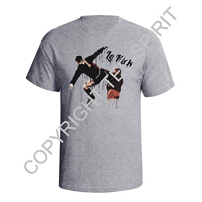 Eric Cantona Kick Graffiti Style Man Utd Mens Quality T-Shirt Football King Eric — 第 1/3 张图片
