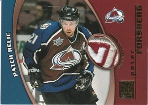 2001-02 Topps Reserve Patch Relic SUPER RARE Peter Forsberg Game Worn - Picture 1 of 2