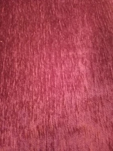 Purple Grape/Eggplant Velvet/Veleur Upholstery Textured Fabric 60"x 2.3yds - Picture 1 of 6
