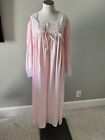 Christian Dior Lingerie Pink Nightgown Full Length Lace M Medium