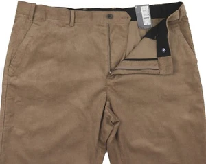M&S Mens Marks and Spencer Regular Fit Brown Cord Trousers Size 45 Leg 33 LABEL - Picture 1 of 11