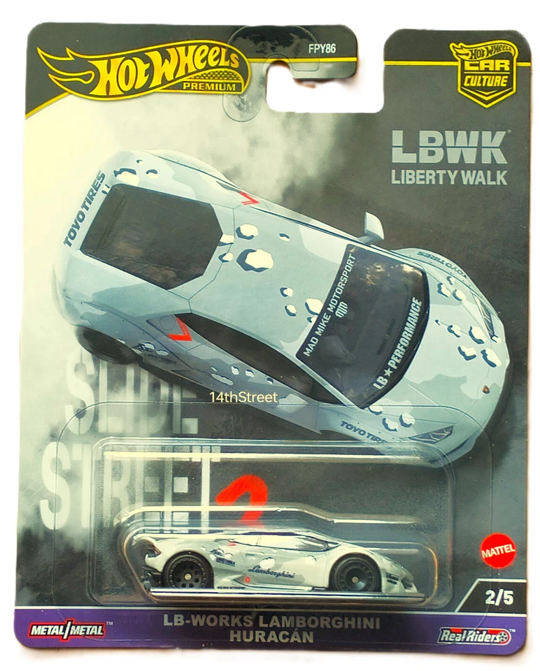 2024 Hot Wheels Premium Slide Street 2 No2/5 — LB-Works Lamborghini Huracan - Изображение 1 из 1