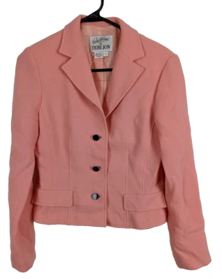 Blazer Rickie Freeman para Teri Jon Lana Rosa Talla 6 Foto 1 de 4