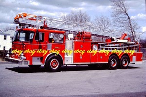 Fire Apparatus Slide Pawcatuck CT Fire Dept Ladder 1 1983 Seagrave CT384