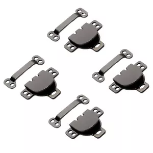 Hook and Eye Closures Sew on Hook and Eye Metal Pants Hook and Eye Dark Nicke... - Picture 1 of 7