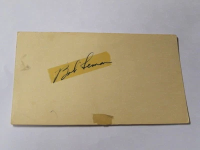 Bob Lemon autographed Postcard JSA Auction Certified - Image 1 of 2
