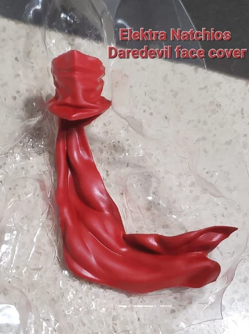 Marvel Legends Elektra Natchios Daredevil Face Cover Effect For Custom Fodder Cover