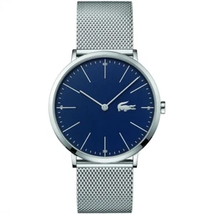 Lacoste Men's Moon Quartz Watch Blue with Stainless Steel Strap Silver 2010900 - Picture 1 of 2