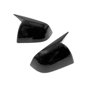 Black Side Rearview Mirror Cover Exterior Wing Caps for Tesla Model Y 2020-2023 - Picture 1 of 4
