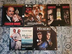 Lot of 5 Sean Connery Laserdisc Movies Pfeiffer Snipes Harmon F. Murray Abraham - Picture 1 of 6