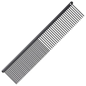 Groom Professional Black Anti Static Fine/Coarse Dog Comb for Grooming, 20cm - Picture 1 of 1