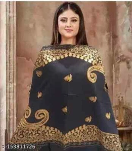 Beautiful Indian Acrylic Aari Embroidery designer Stole/Shawl for women - Picture 1 of 1