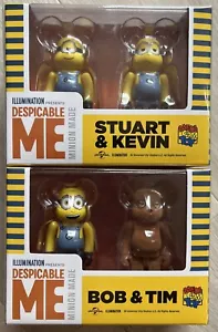 Medicom 100% Bearbrick Despicable Me Minions Bob Tim Stuart Kevin Lot 2 Konvolut - Bild 1 von 4