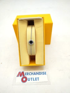 Swarovski Una Angelic Bracelet Square Cut - Blue - Rhodium Plated 5662141 *NEW* - Picture 1 of 4