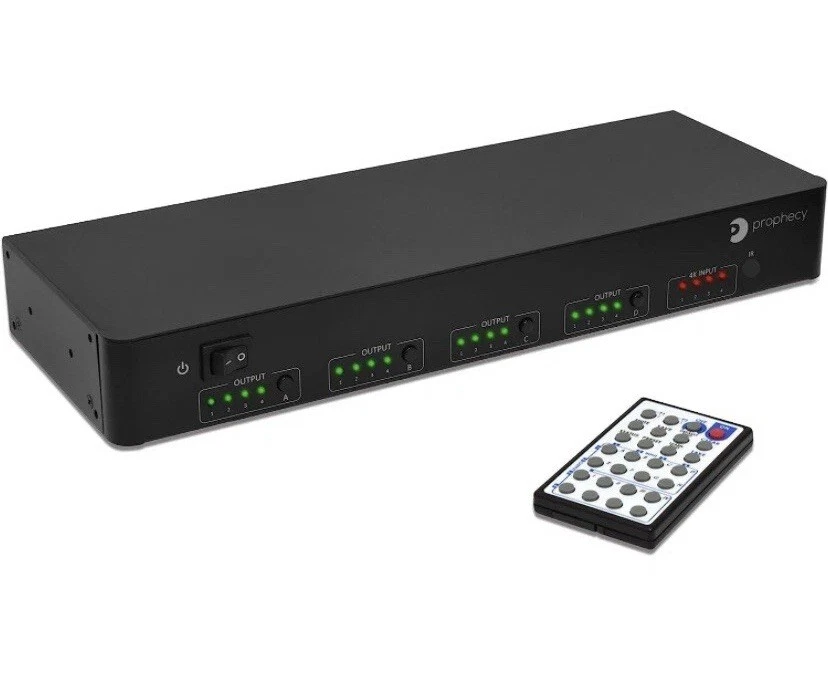 gofanco 4x4 HDMI Matrix Switch 4K 60Hz HDR Auto Downscaling (Output 4K & 1080p) - Image 1 of 4