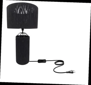 Table Lamp Modern Black Iron Lights for Bedroom Home Indoor & Office Decor Item - Picture 1 of 2