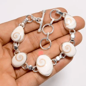 Natural Shiva Eye Gemstone Fashion Jewelry 925 Silver Bracelet 6-8" ARB-1546 - Picture 1 of 3