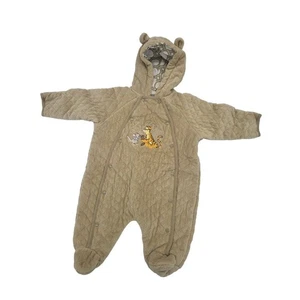 Disney Bebé Traje de Nieve Tigre Y Roo Frente A Presión Marrón Con Capucha 0-3 Meses Infantil - Imagen 1 de 6