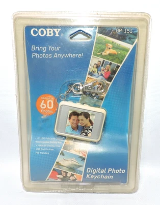 COBY 1.5" DP-151 Digital Photo Album Keychain Holds 60 Pictures USB NEW, SEALED - Image 1 of 4