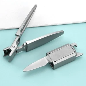 Stainless Steel Nail Clipper Portable Nail Clipper Large Opening Nail Cutter GEV - Picture 1 of 12