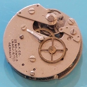SB2-H1: Vintage M.Y. Co. Germany Watch Movement 24mm | No Jewels | Parts/Repair - Picture 1 of 2