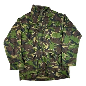 Vintage Military Utility Jacket Camo Green Brown XL - Picture 1 of 5